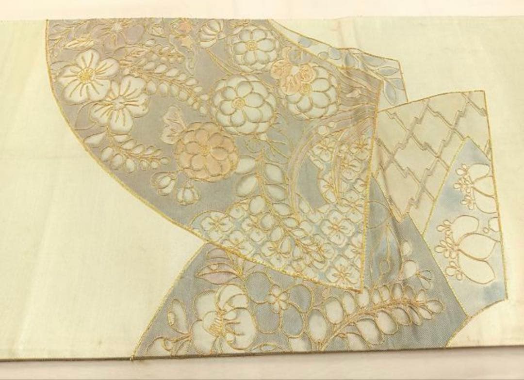 振袖 フルセット6点サイズM〜Ｌ熨斗吉祥花鳥蝶文　正絹売り切り終了