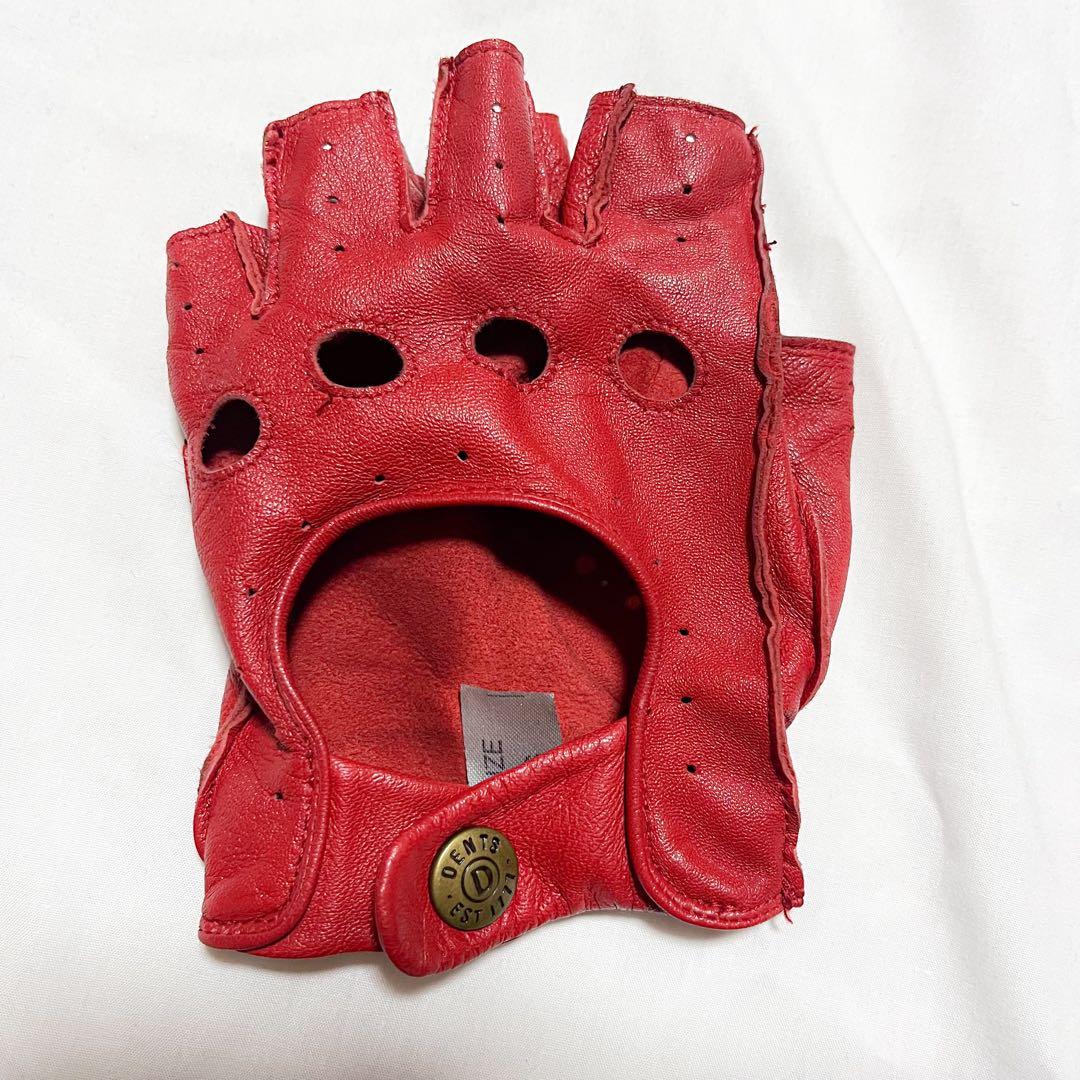 DENTS ドライビング フィンガーレス グローブ　Berry Sサイズ