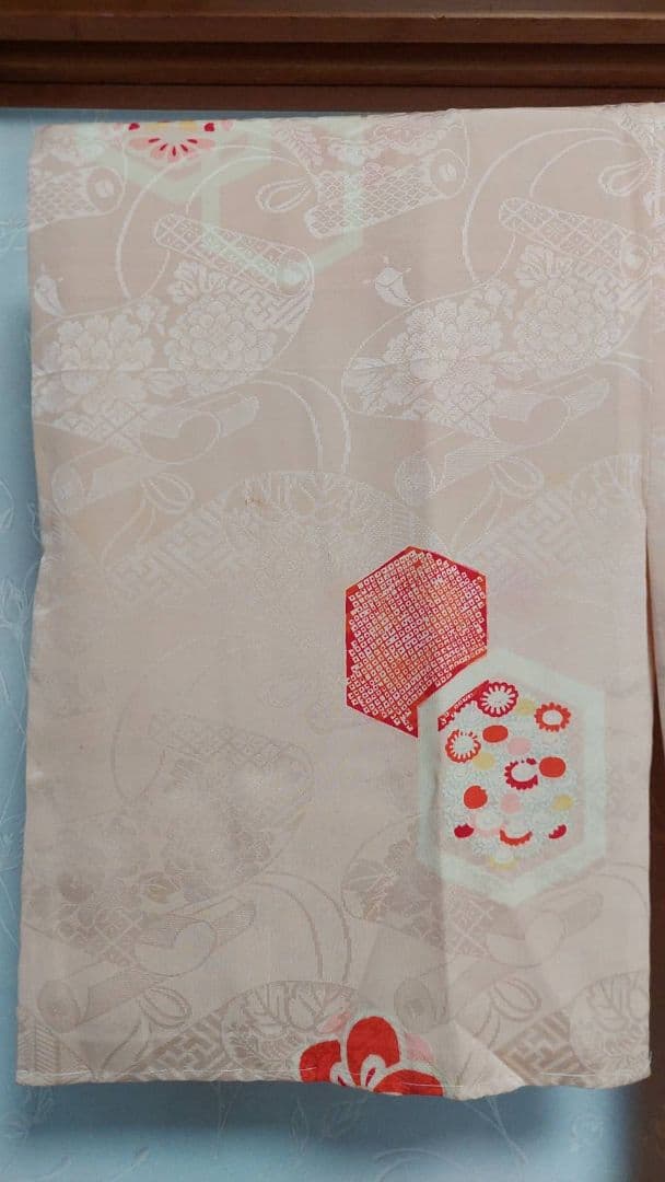 NA73アンティーク長襦袢正絹着丈122センチ裄丈62センチ