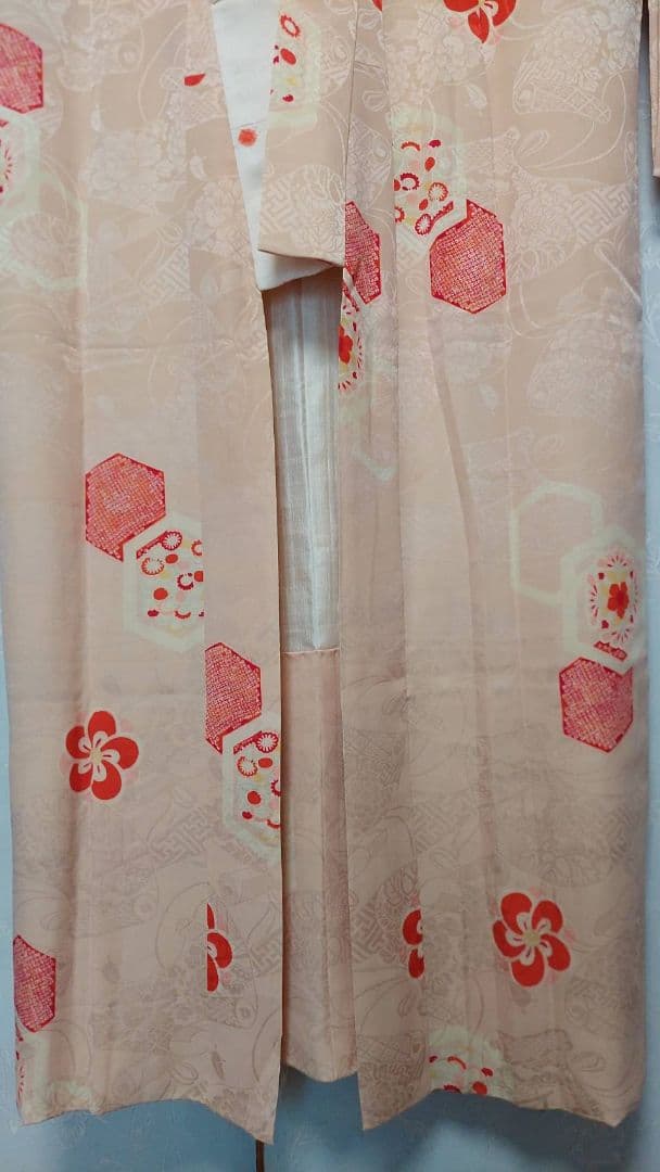 NA73アンティーク長襦袢正絹着丈122センチ裄丈62センチ