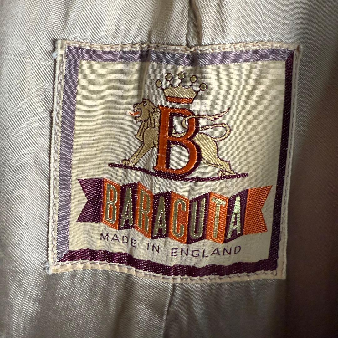 60s イングランド製 BARACUTA ウール ギャバジン コート L-XL