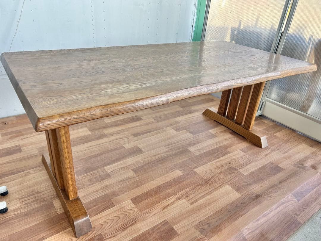 638 浜本工芸　ダイニングテーブル　天然木　6人 ナチュラル カントリー　a