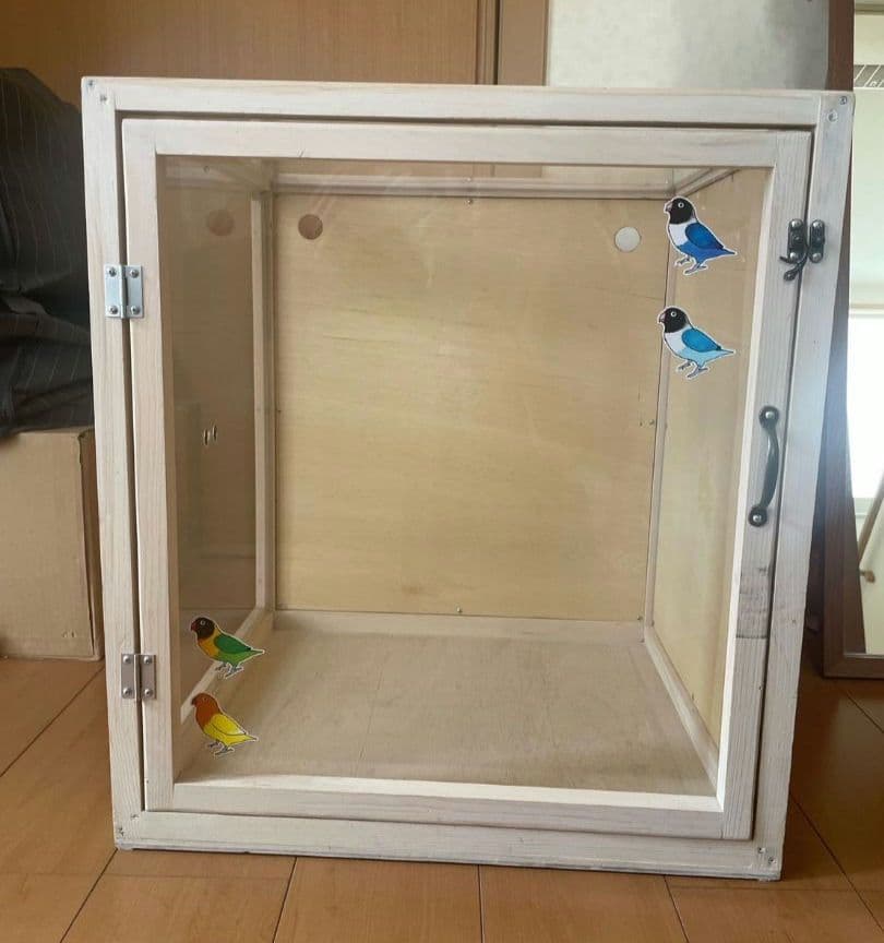 鳥ケージ HOEI35ケージ　アクリル＆木製ケース