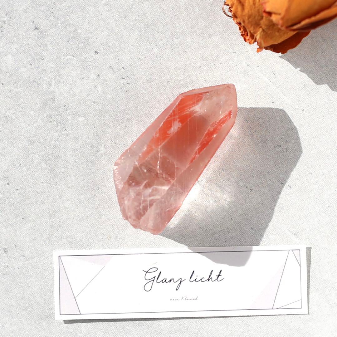 ディープピンクレムリアンシード 天然石 水晶 鉱物 一点物 クォーツ クリスタル