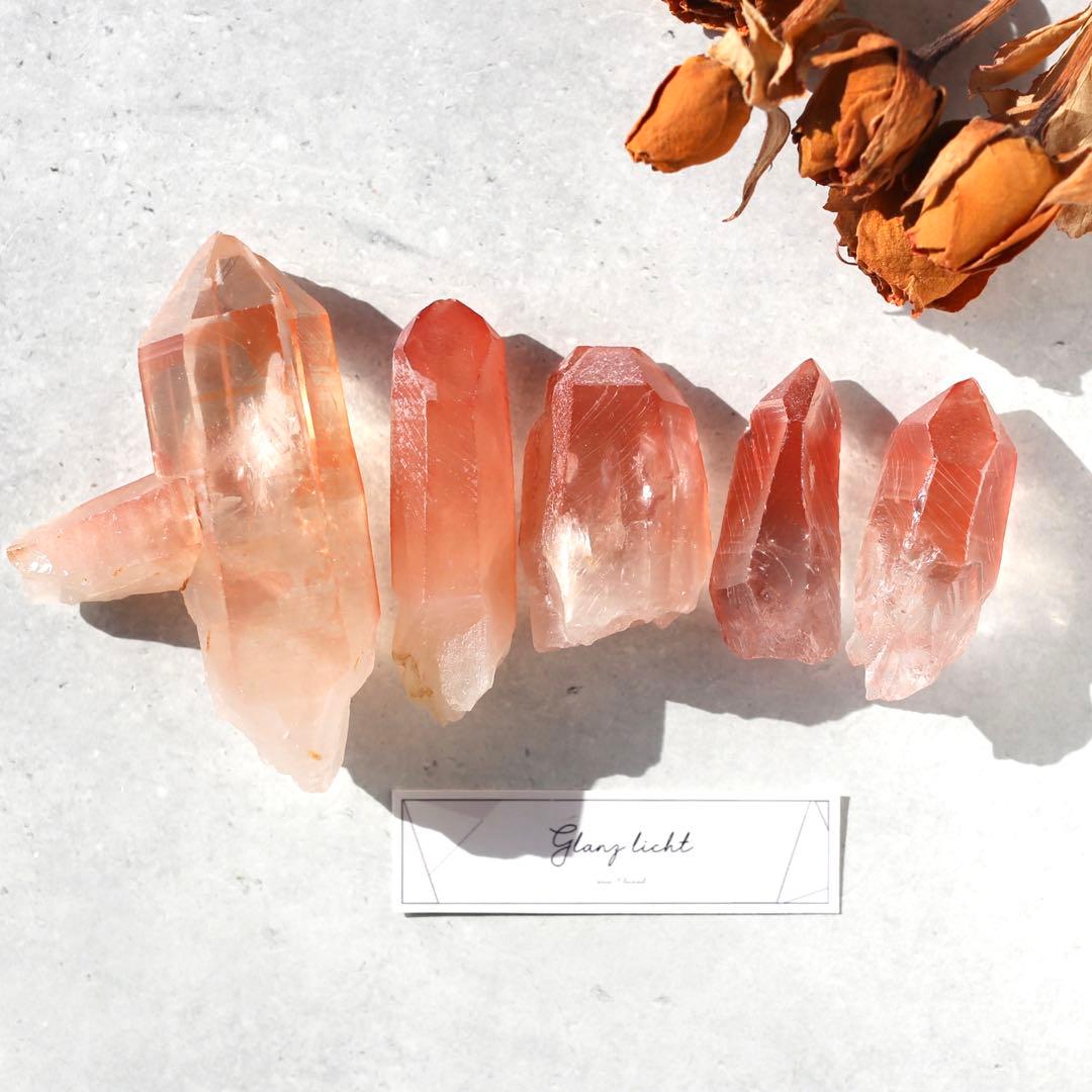 ディープピンクレムリアンシード 天然石 水晶 鉱物 一点物 クォーツ クリスタル