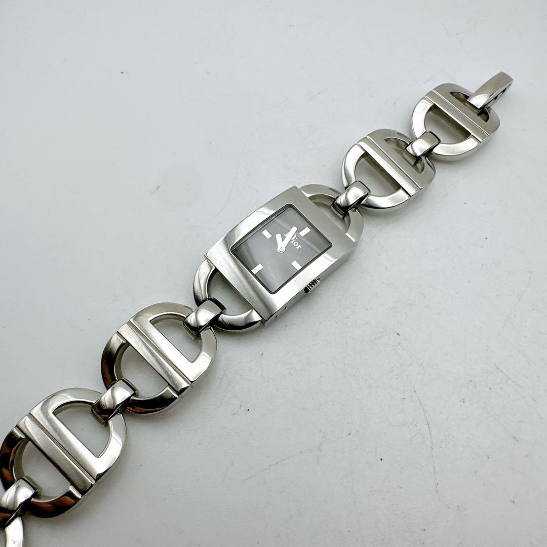 美品 稼動 Dior ディオール マリス レディース腕時計 替えベルト シルバー