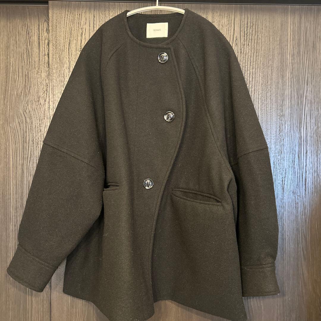 hinari ウェーブデザインミドルコート