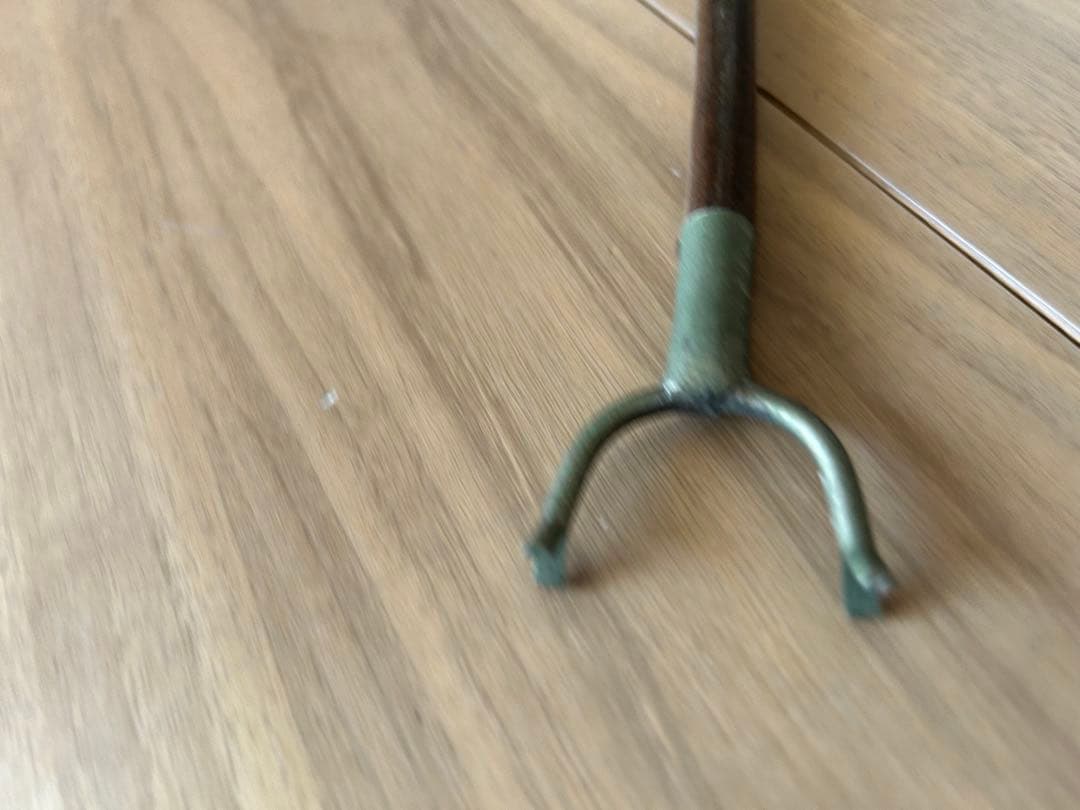 昭和レトロ 黒竹 矢筈 掛け軸　やはず