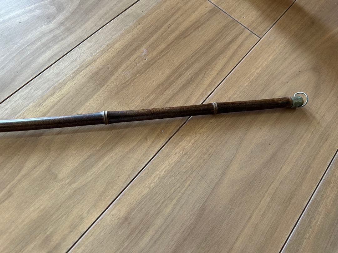 昭和レトロ 黒竹 矢筈 掛け軸　やはず