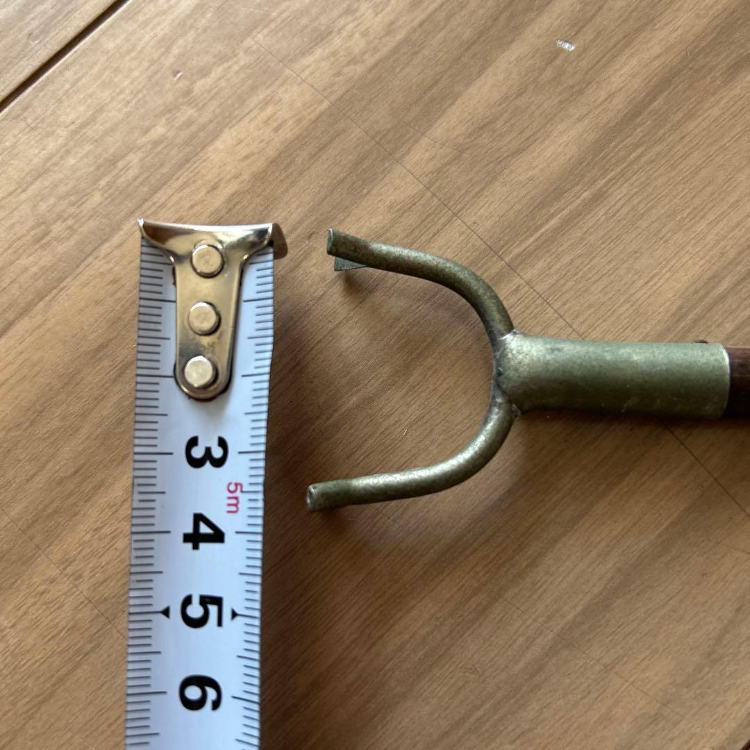 昭和レトロ 黒竹 矢筈 掛け軸　やはず