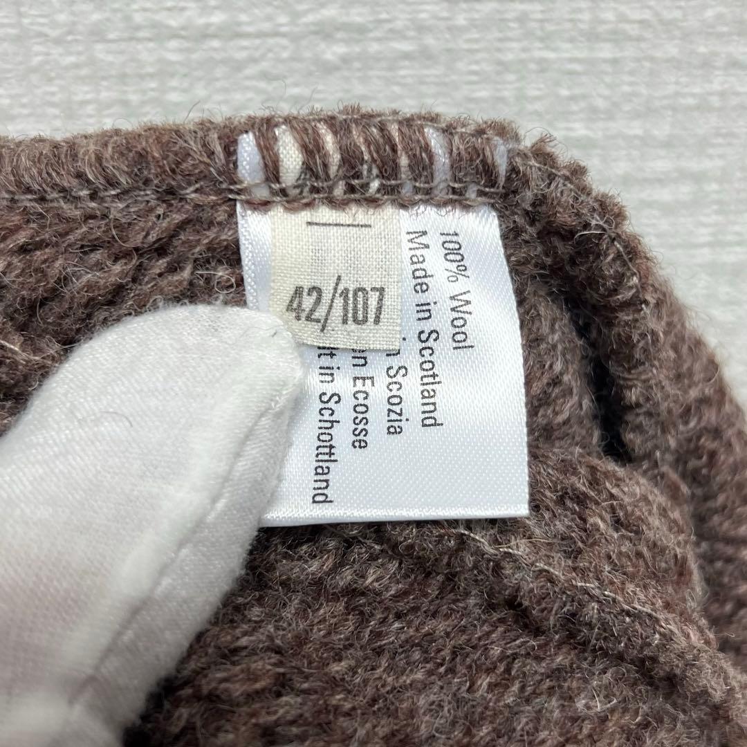 inverallan インバーアラン チロリアンニットカーディガン ウール 42