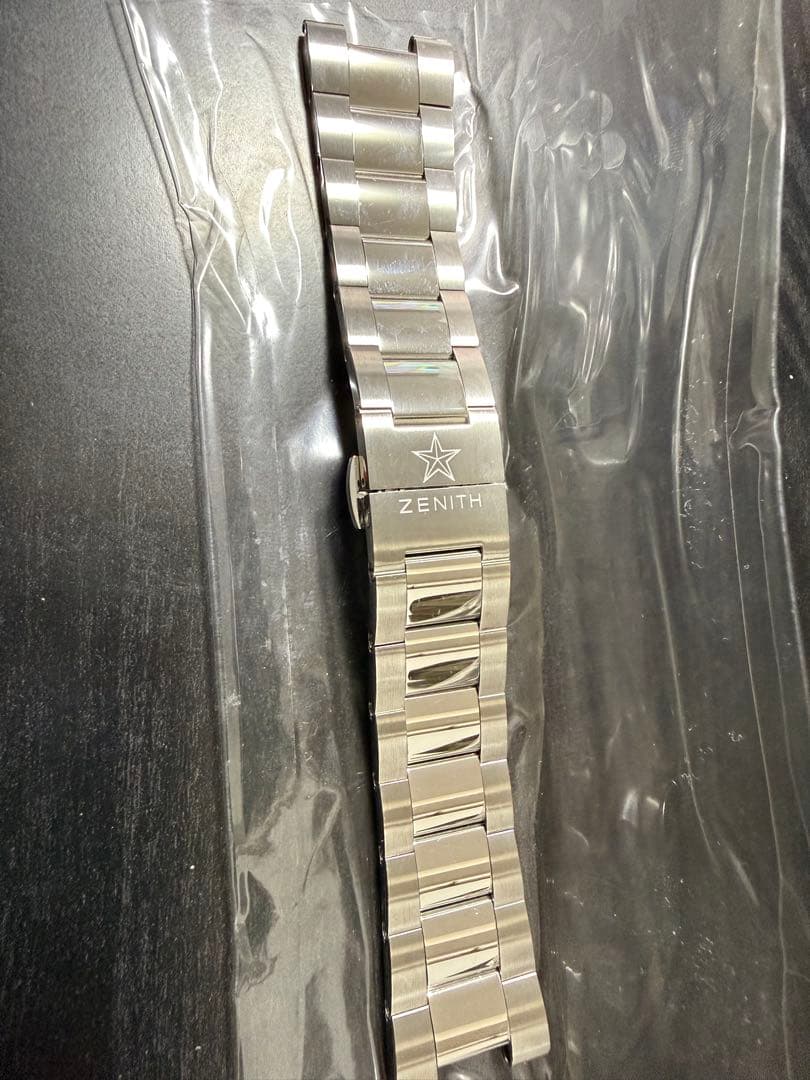 ゼニス　純正ベルト　メタルブレス　ステンレスベルト