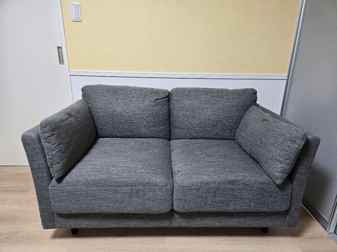 ニトリ 布張りソファ(2人掛け、グレー) CA10 DR-GY