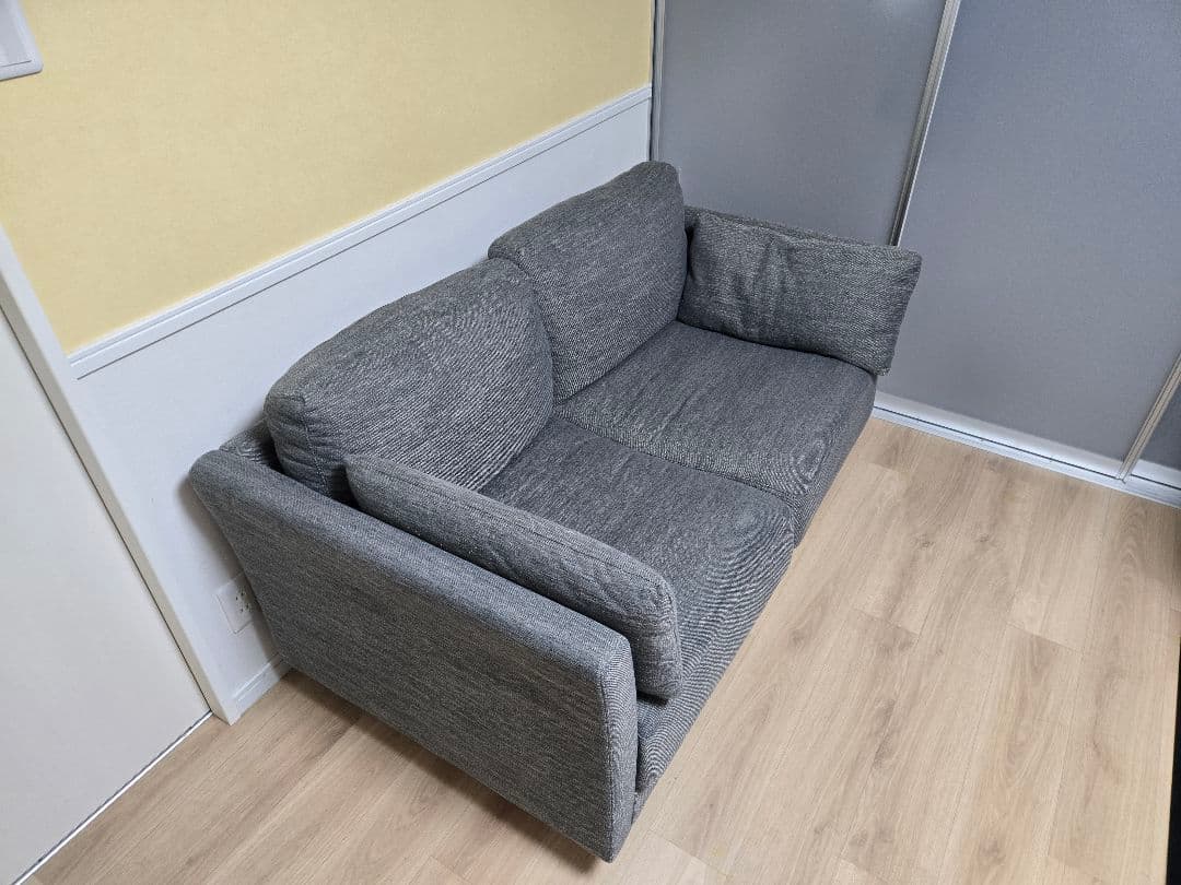 ニトリ 布張りソファ(2人掛け、グレー) CA10 DR-GY