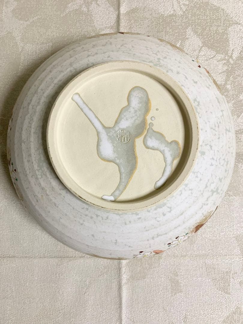 美品 京都雲楽窯6点セット 京焼 清水焼 桜もみじ 陶器 大皿 おもてなし 来客