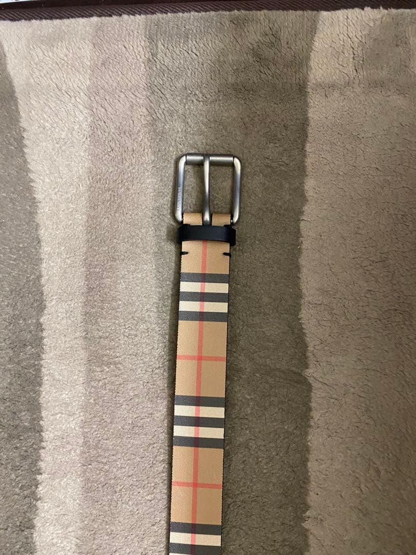 Burberry ベルト ベージュ ブラック 85cm