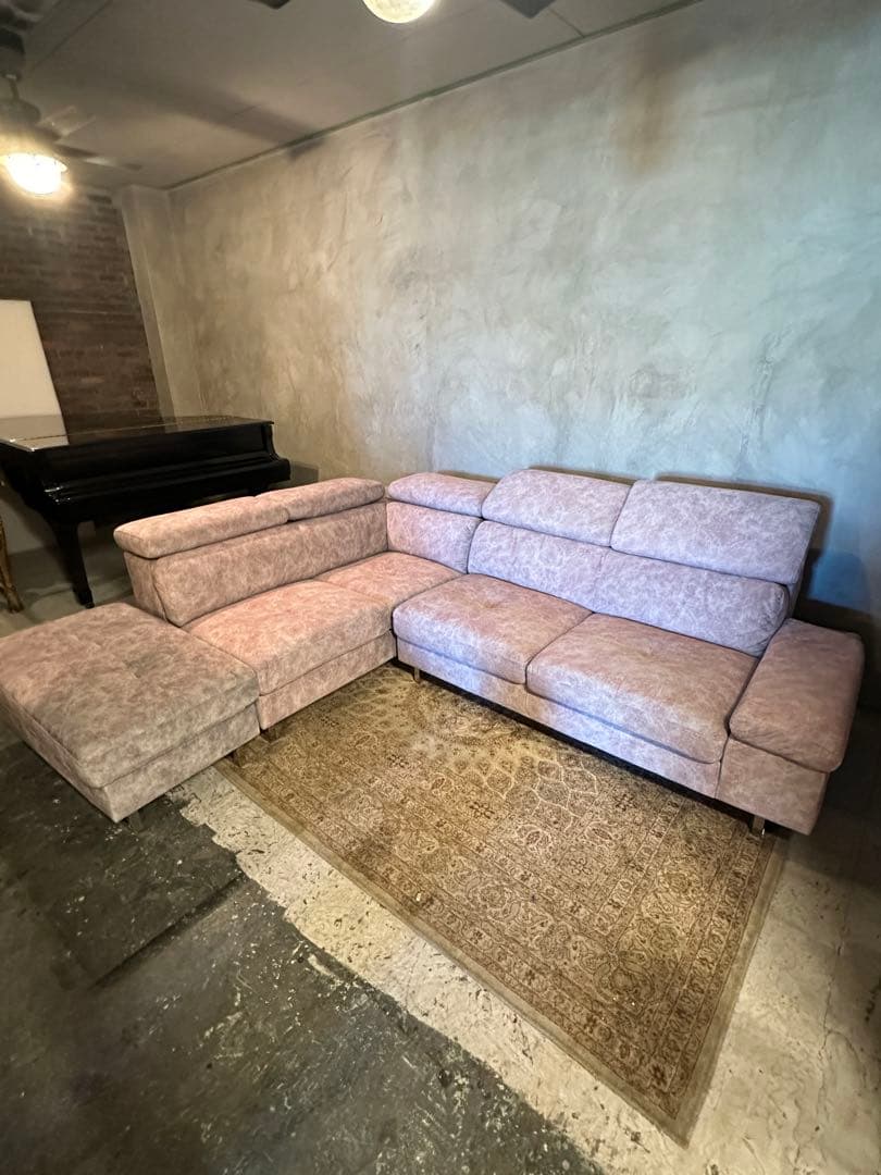 【東京都23区配送無料】定価20万円　ソファー　カウチ　椅子　L型　椅子　チェア