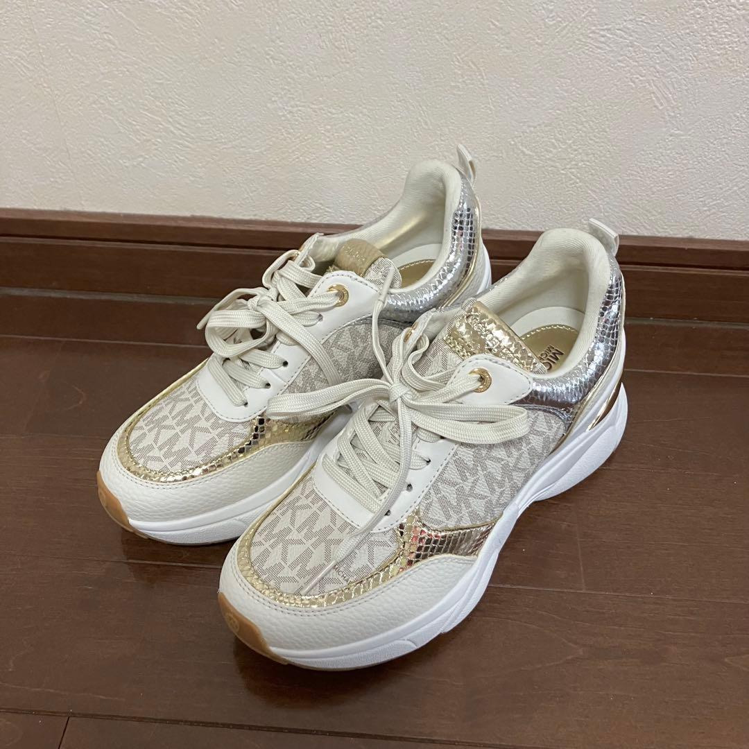 未使用【MICHAEL KORS】KATRINA メタリック リザード エンボス