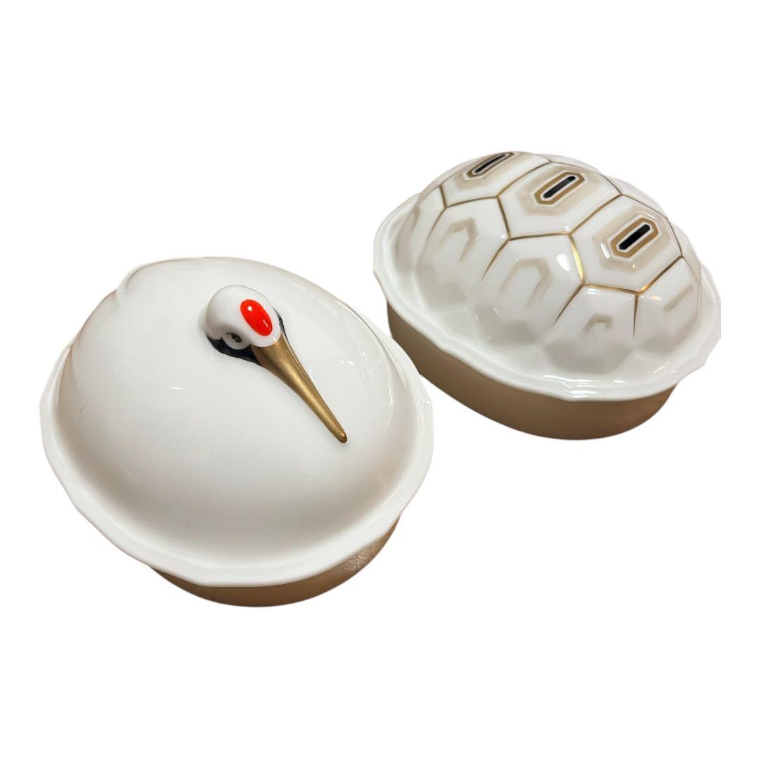 希少 ノリタケ スタジオコレクション 鶴亀 ケース