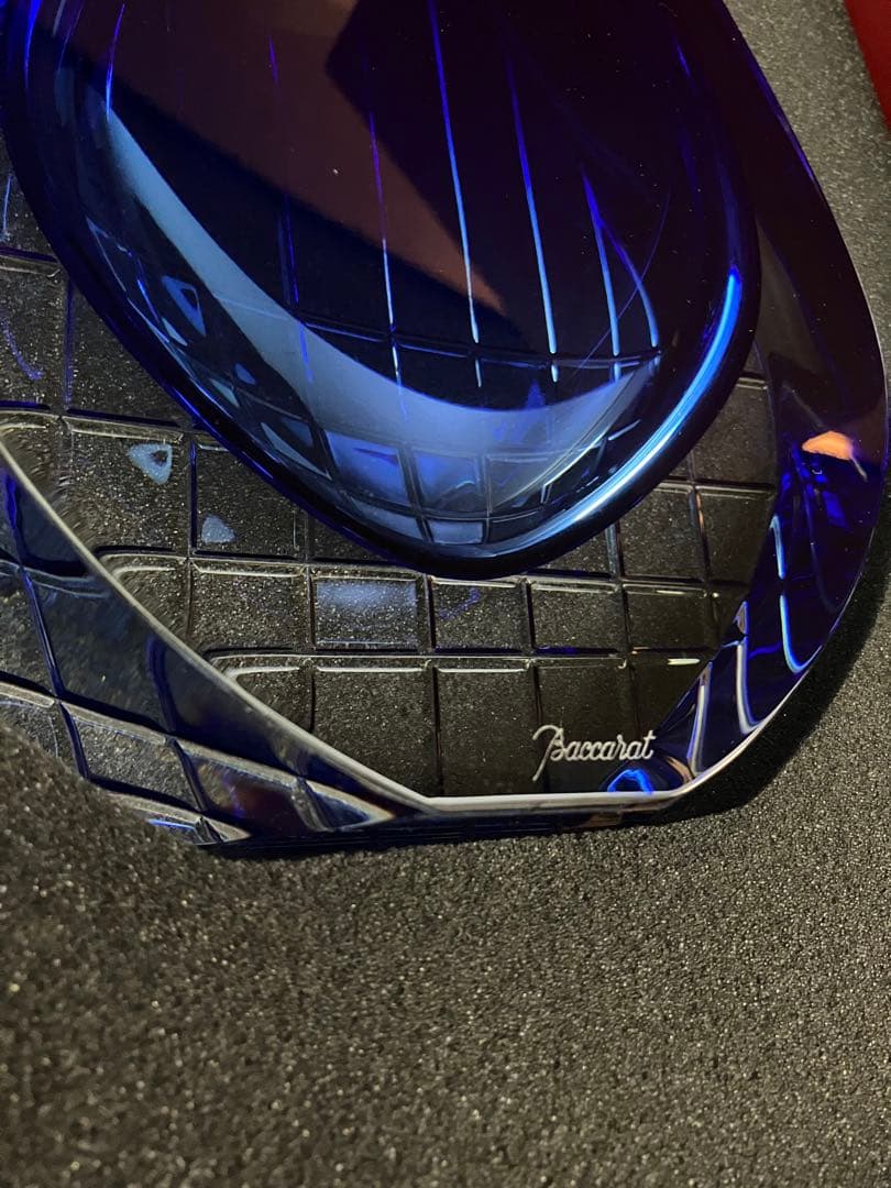 Baccarat 青色クリスタル neptune ビンテージ