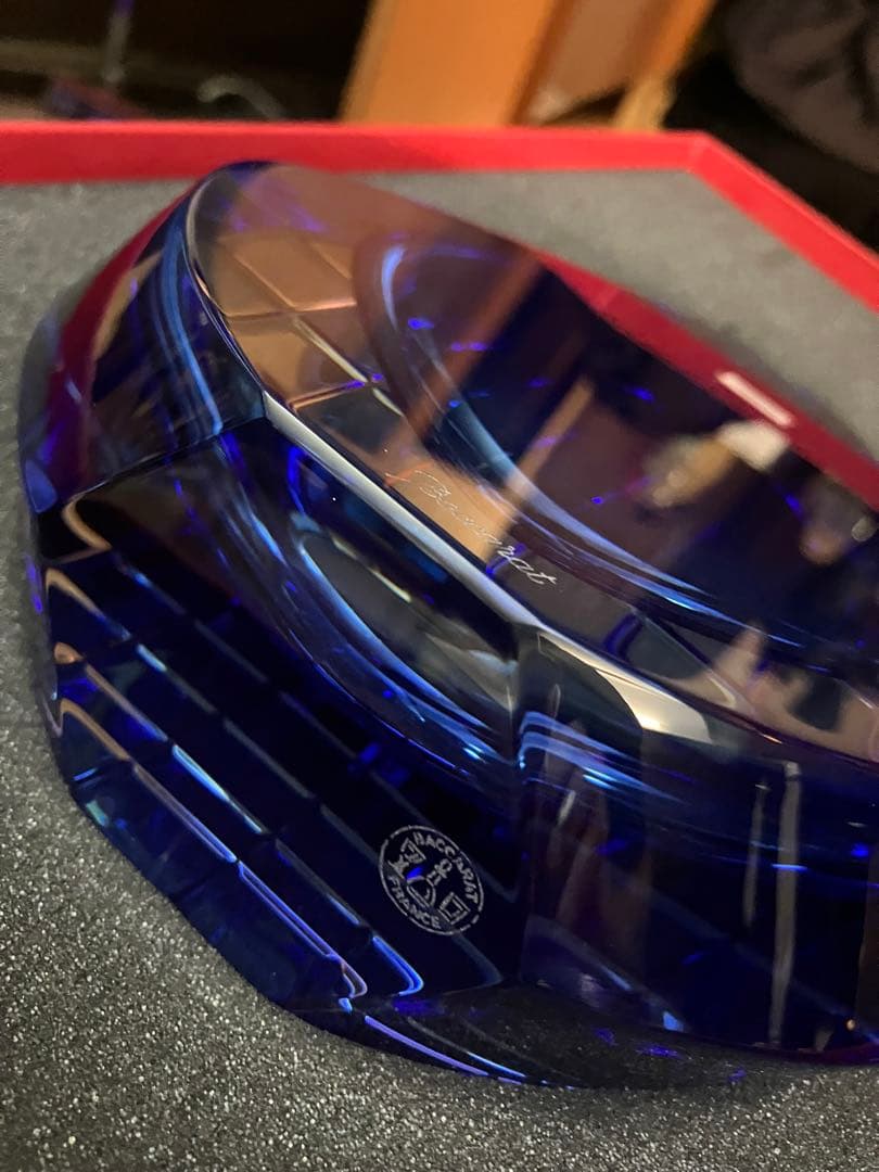 Baccarat 青色クリスタル neptune ビンテージ