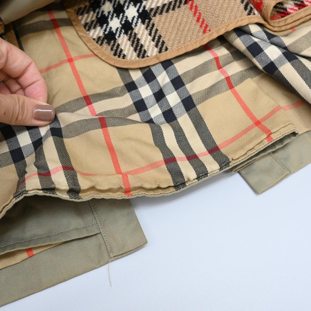 47135★バーバリーズ トレンチコート ノバチェック ノヴァチェック