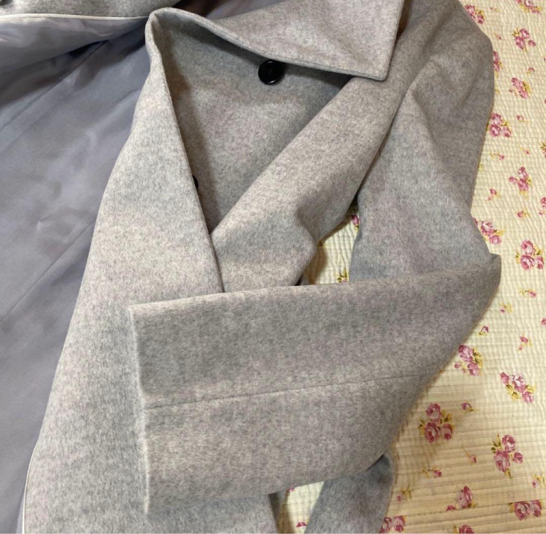 UNTITLED アンタイトル ウール 1 ロングコート ライトグレー系 DMW