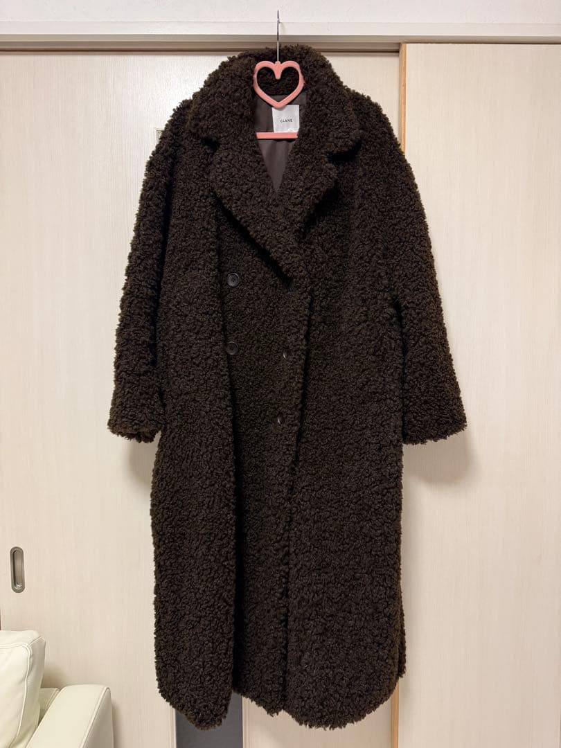 【未使用品】CLANE DOUBLE LONG BOA COAT