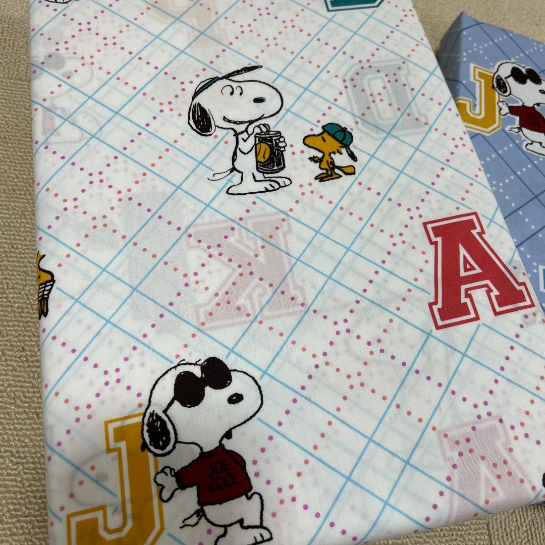 スヌーピー 布団カバー　セット　カレッジ柄