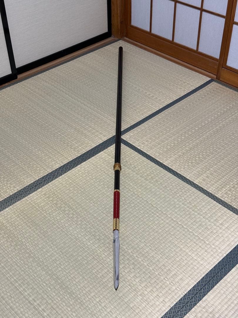 槍　やり　3本継　梨地　模造刀　模擬刀　美術刀　舞踊　大衆演劇　芝居