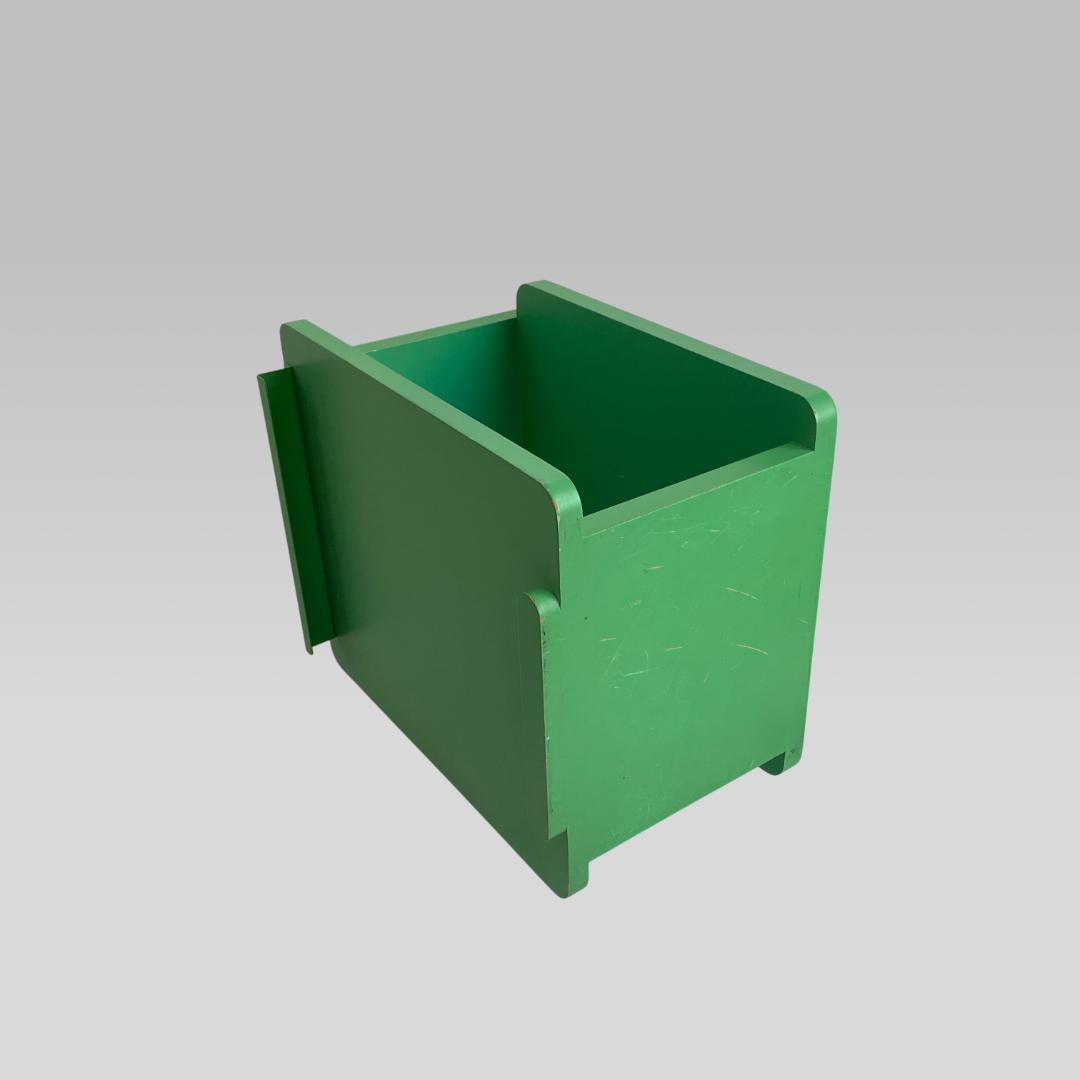 オールド【ポストモダン】ラディカルポップ サイドテーブル ボックスラック