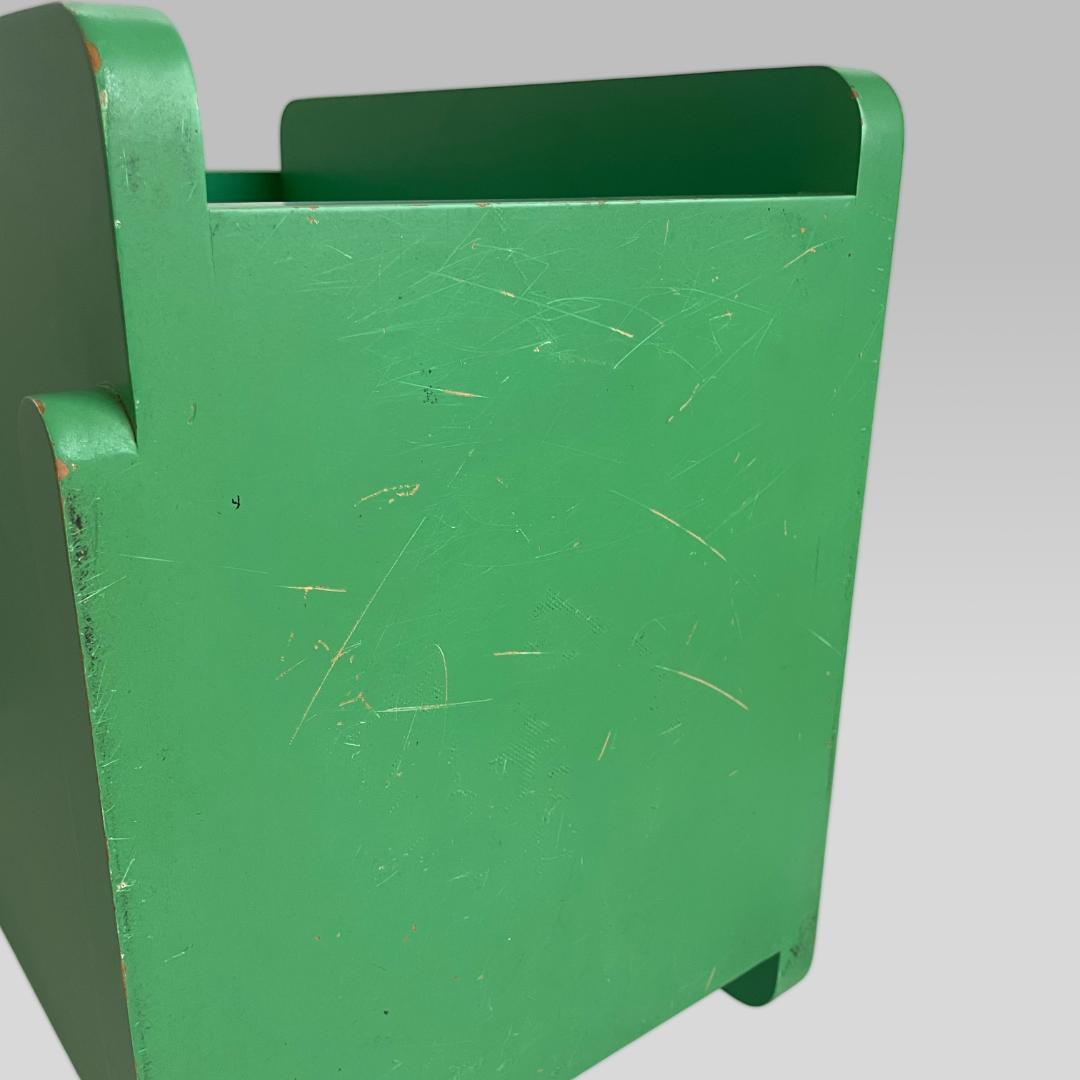 オールド【ポストモダン】ラディカルポップ サイドテーブル ボックスラック