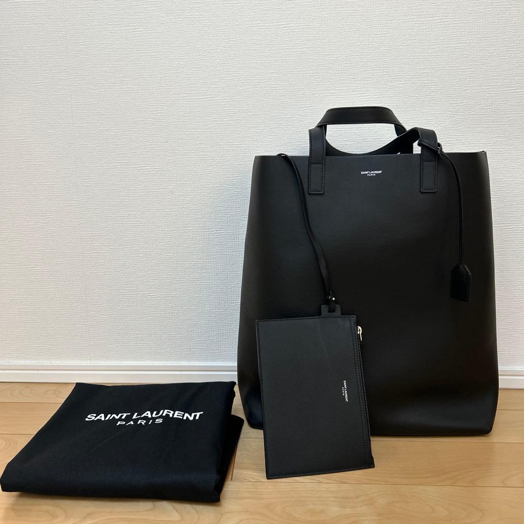 SAINT LAURENT レザートートバッグ　ブラック