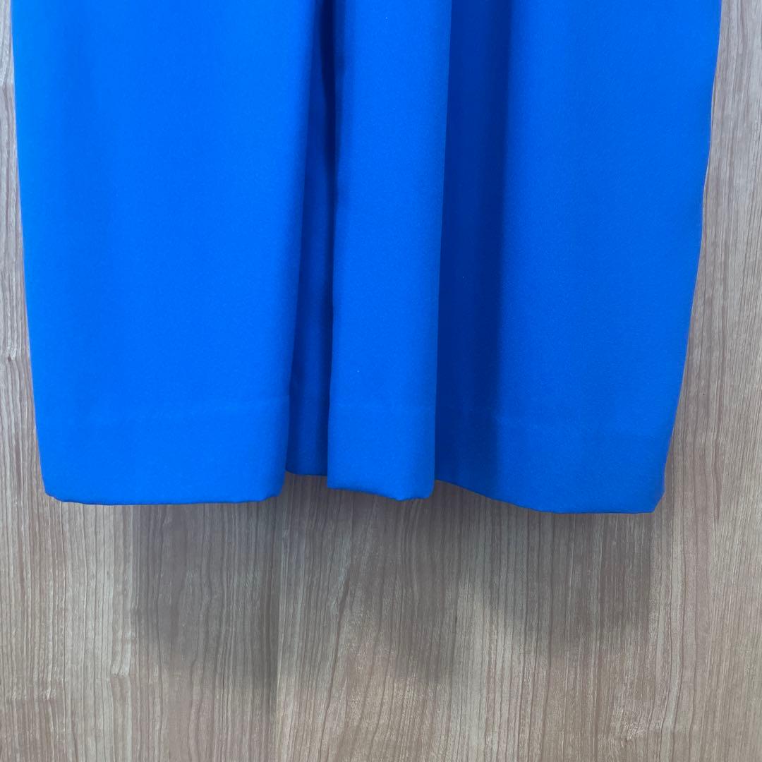 【極美品】【chaco】オールインワン　パンツドレス 青 ブルー 9号