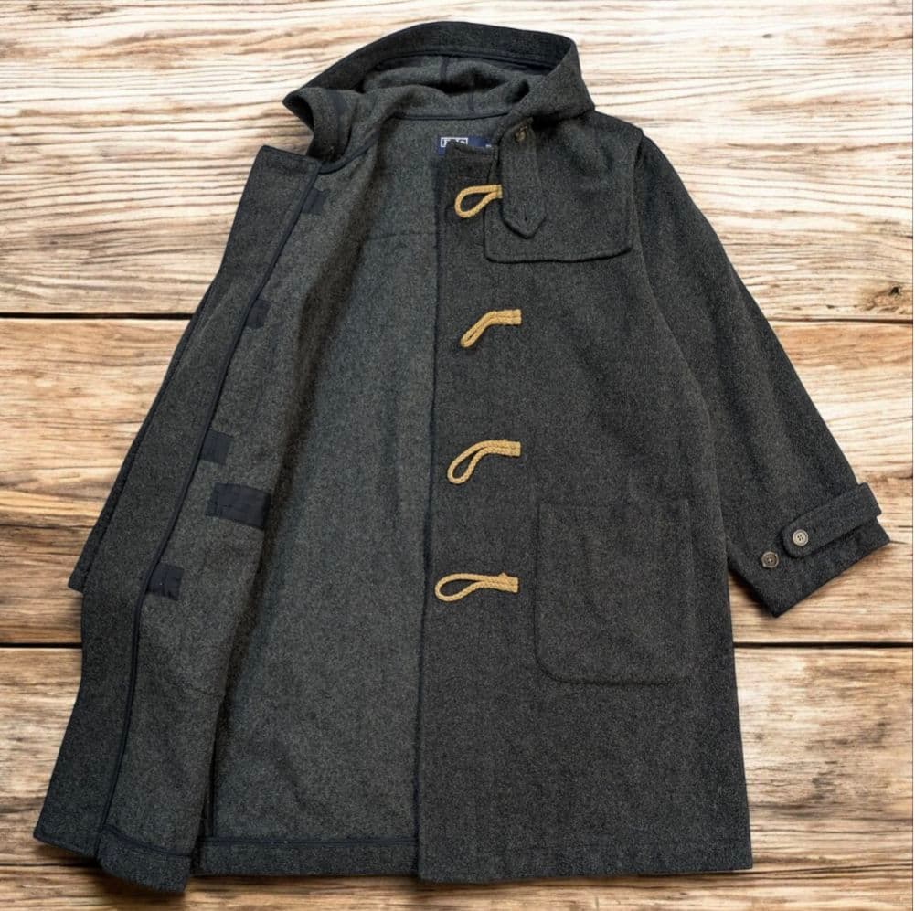 ✨極美品✨ POLO ポロラルフローレン ダッフルコート ウール100% グレー