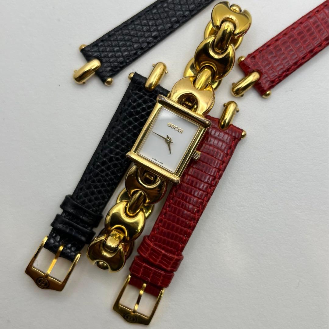GUCCI グッチ　1800L 電池交換済み　チェンジベルト