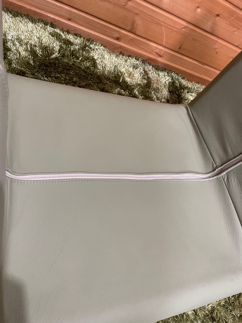 美品　HUKLA 日本フクラ　オットマン　レザー　本革　足置き　スツール