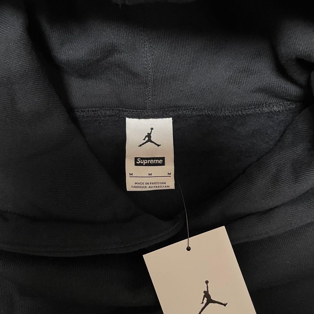 Supreme × Jordan パーカー　Ｌサイズブラック　新品
