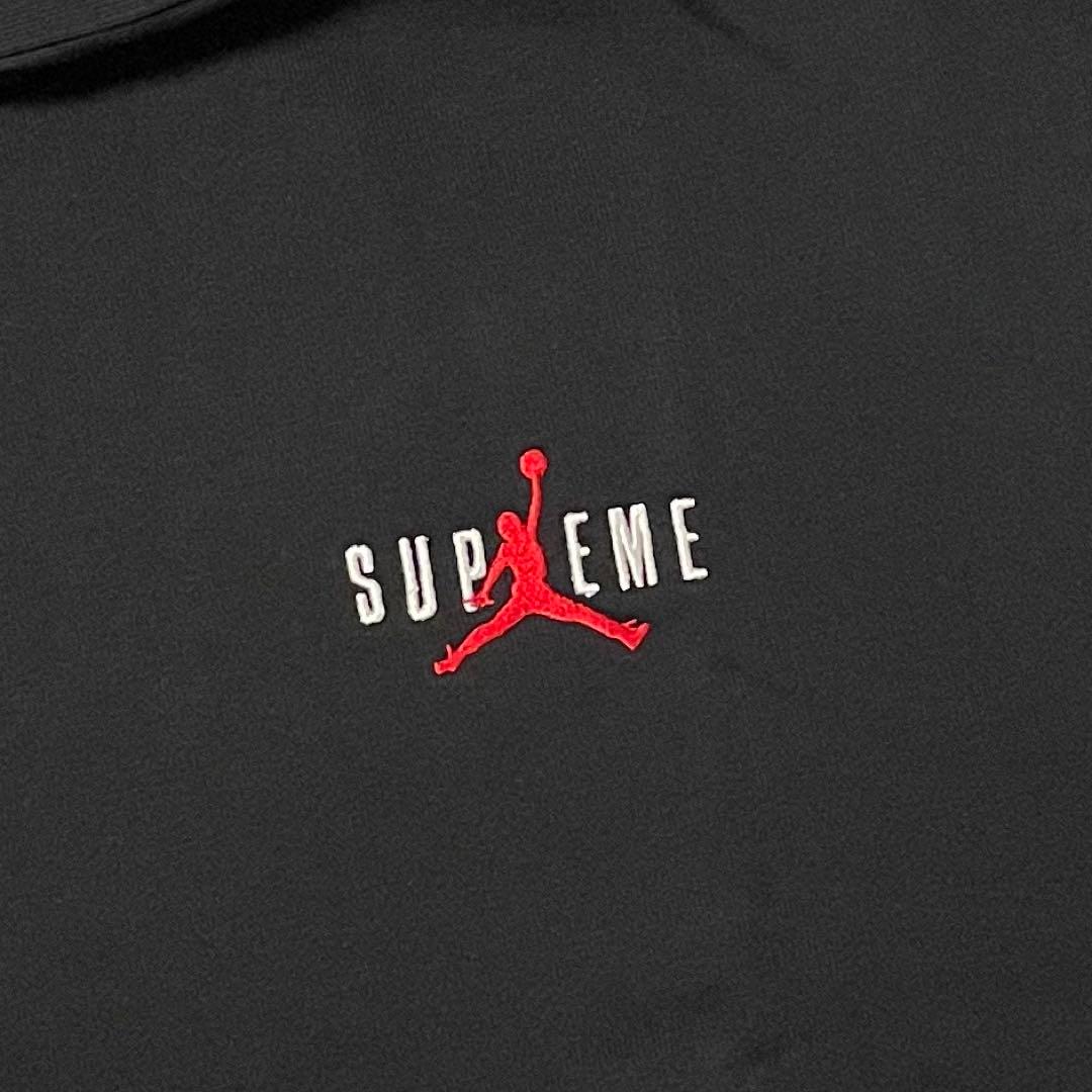 Supreme × Jordan パーカー　Ｌサイズブラック　新品