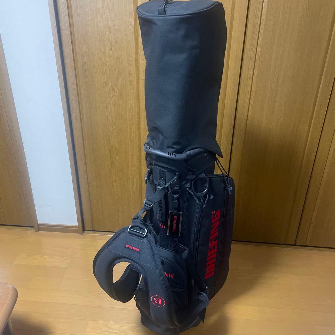 BRIEFING キャディバッグ ブラック/レッド