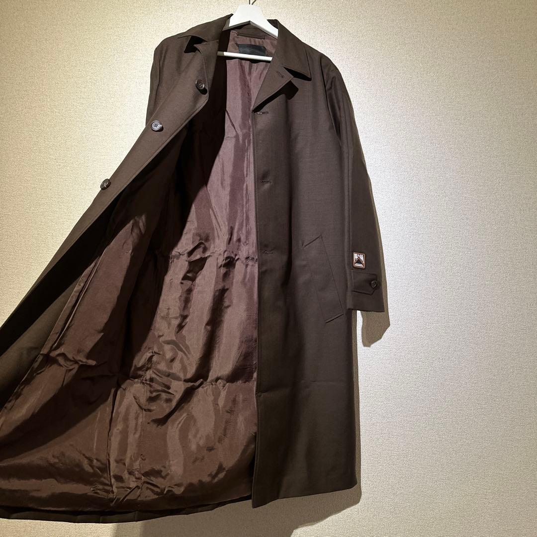 19SS PRADA プラダ シリコンロゴ ステンカラーコート
