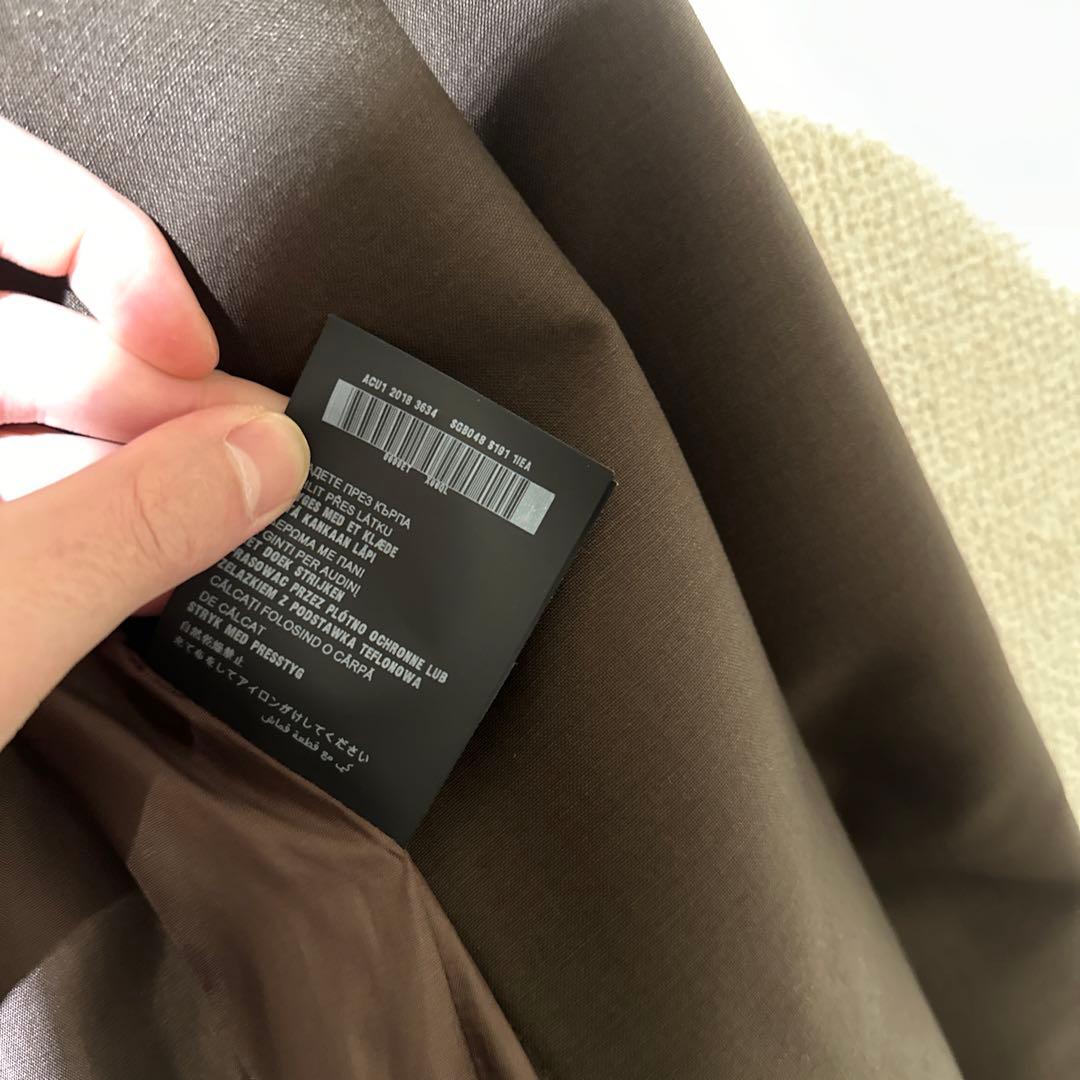 19SS PRADA プラダ シリコンロゴ ステンカラーコート