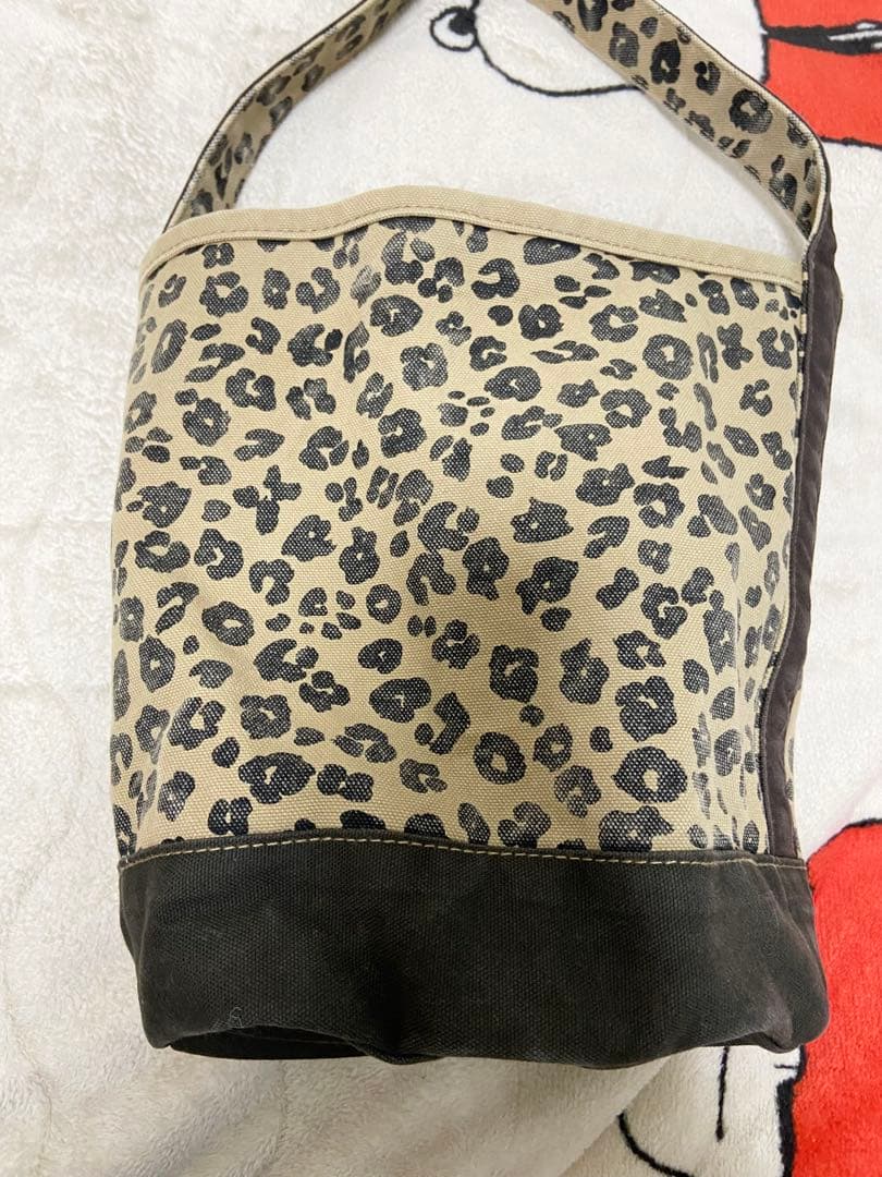 ハグオーワー　ワンハンドルバケツバッグ　ヒョウ柄　ブラウン　未使用品♡