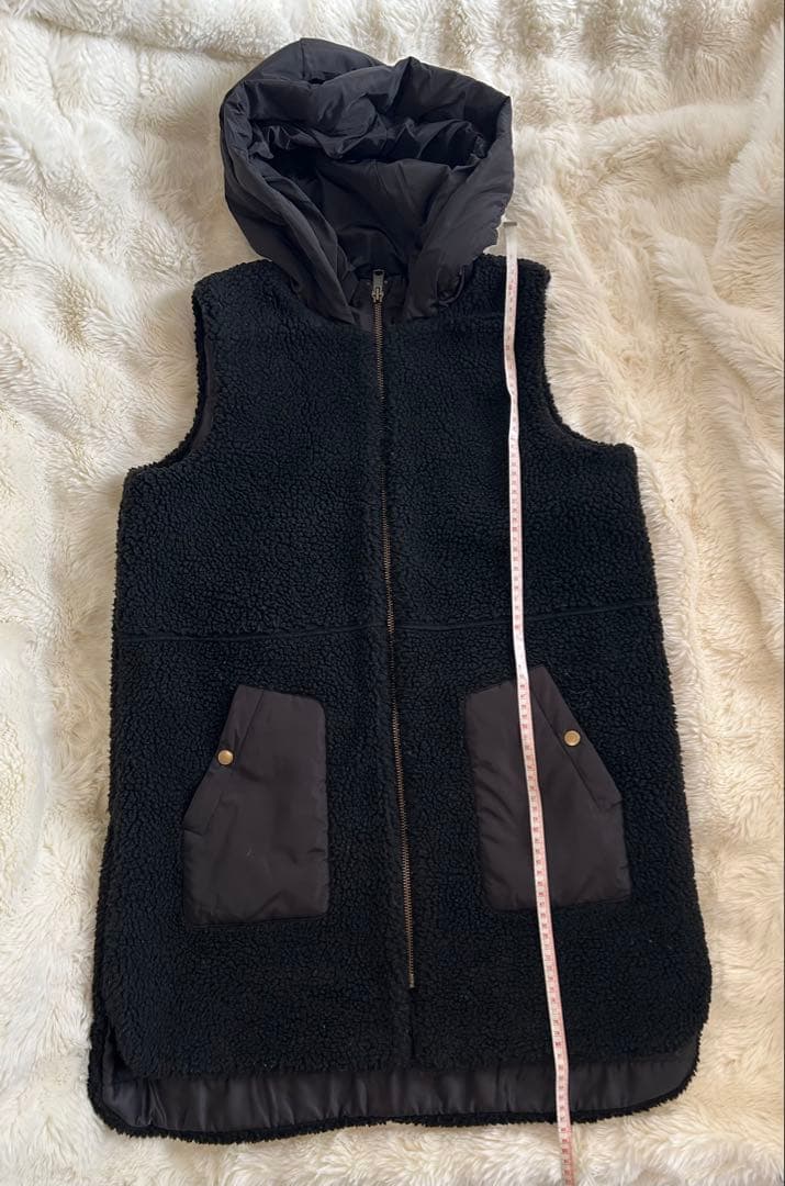 ⭐︎フード付きボアダウンキルティングベスト⭐︎