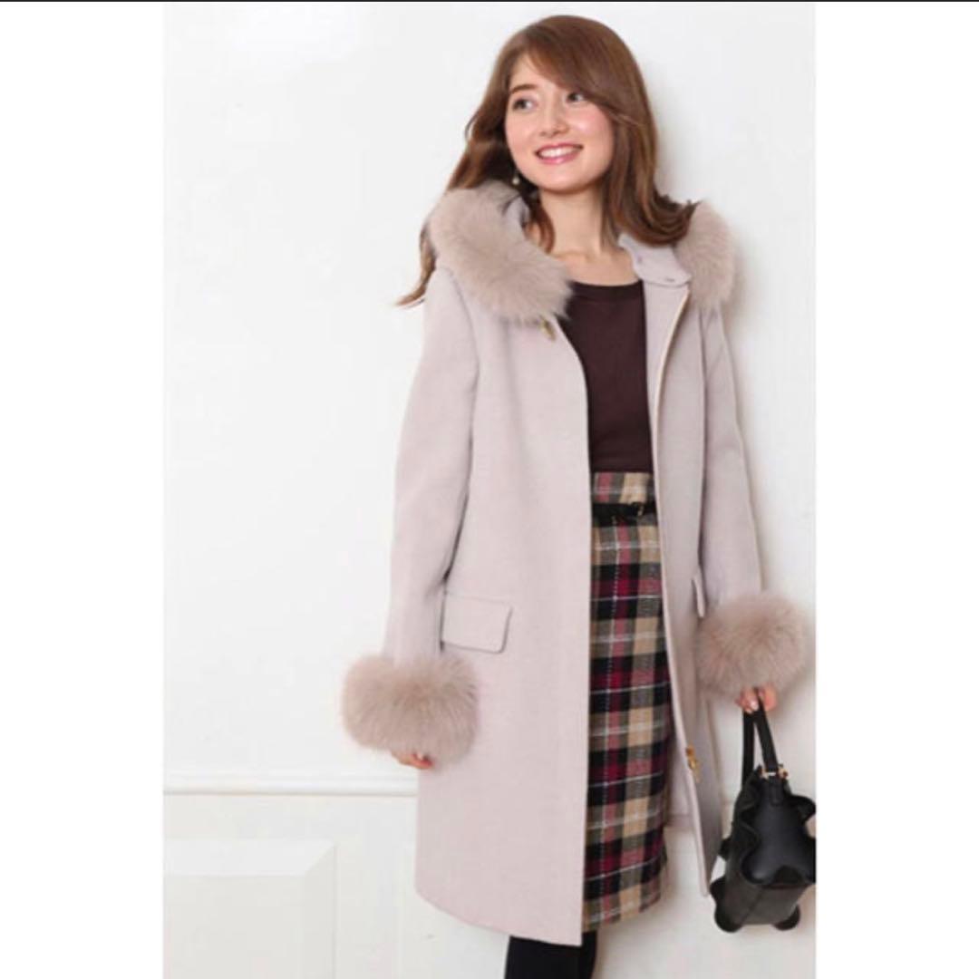 幸*彡様 アプワイザーリッシェ　5wayコート　スモーキーピンク フェイクファー