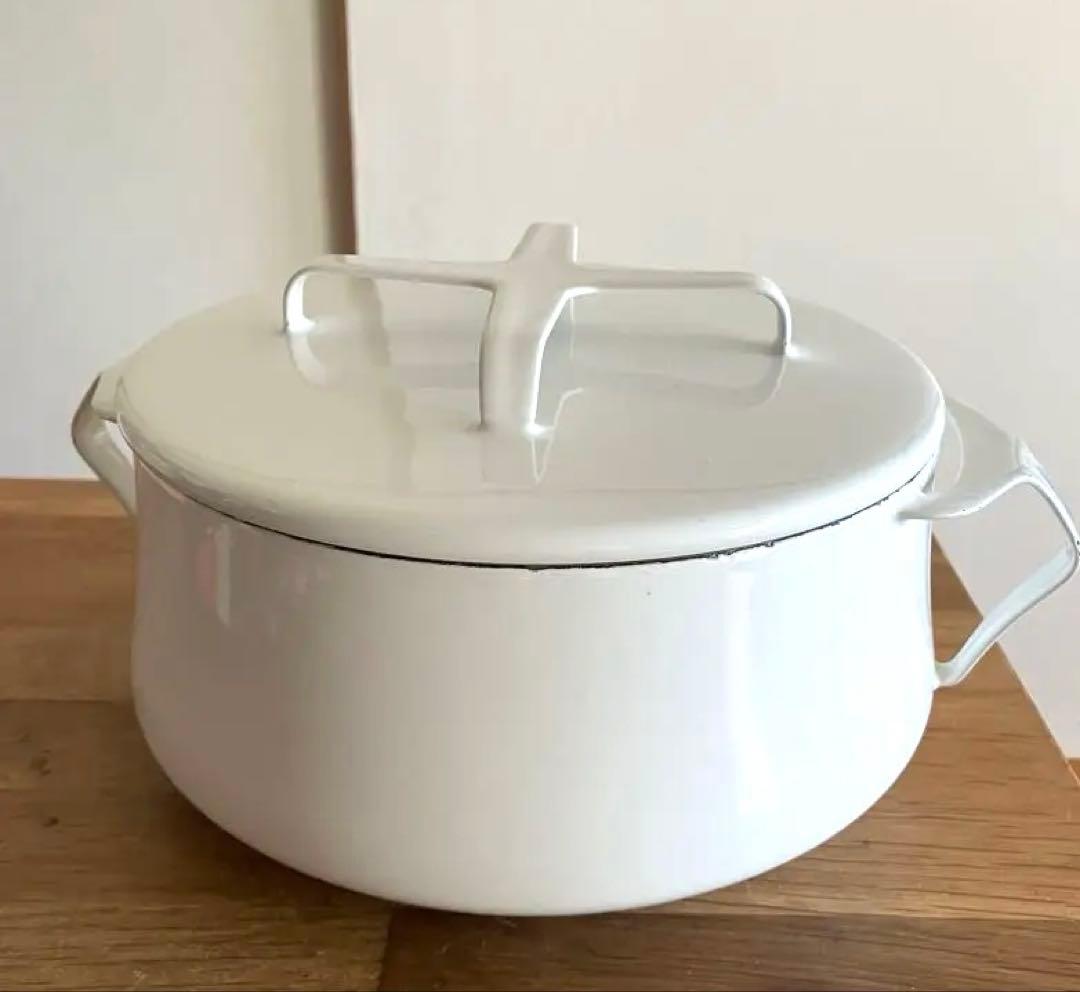 値下げ　DANSK ダンスク　ホワイト　両手鍋