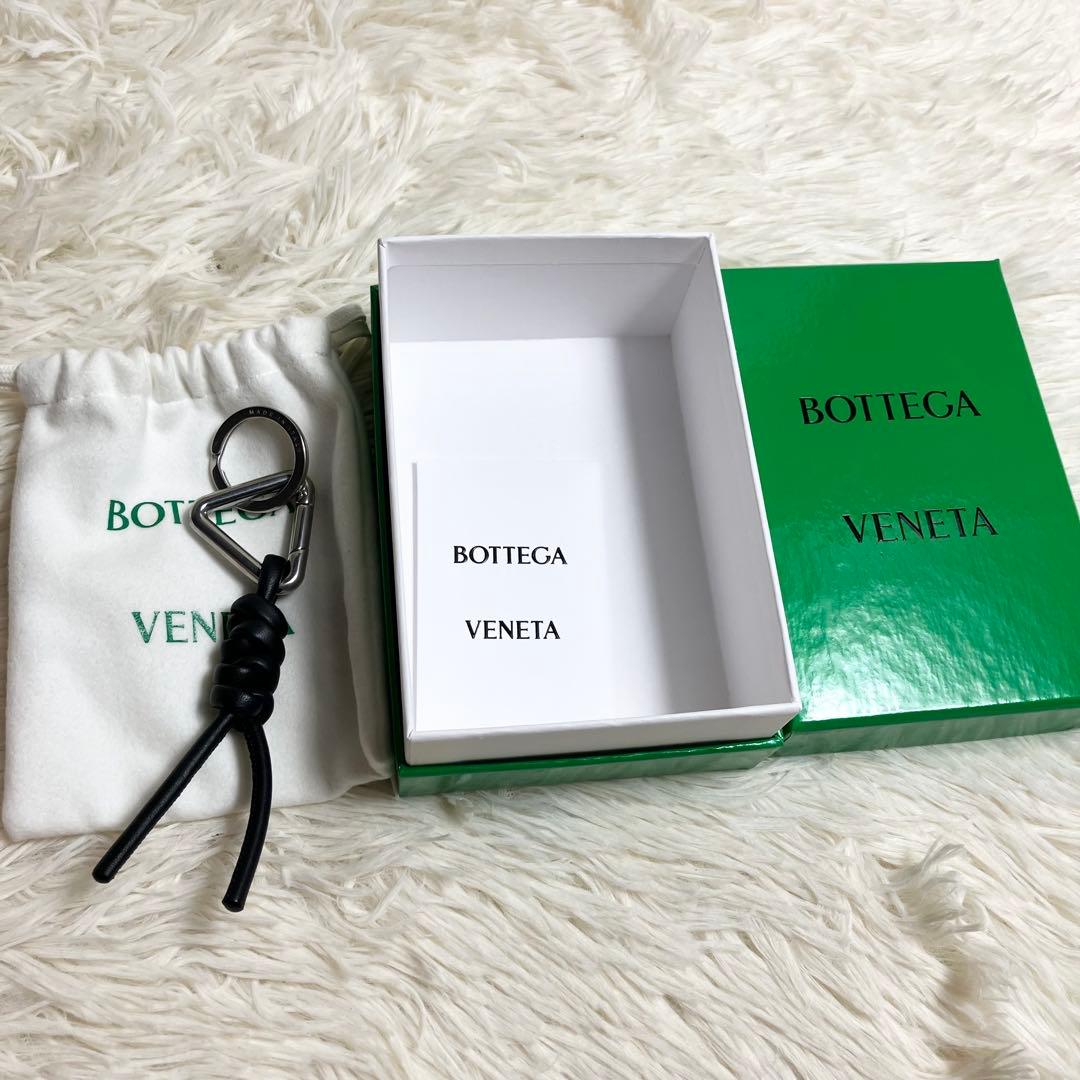 【未使用級】ボッテガヴェネタ＊キーリング レザーブラック