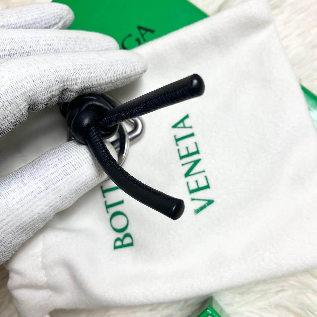 【未使用級】ボッテガヴェネタ＊キーリング レザーブラック