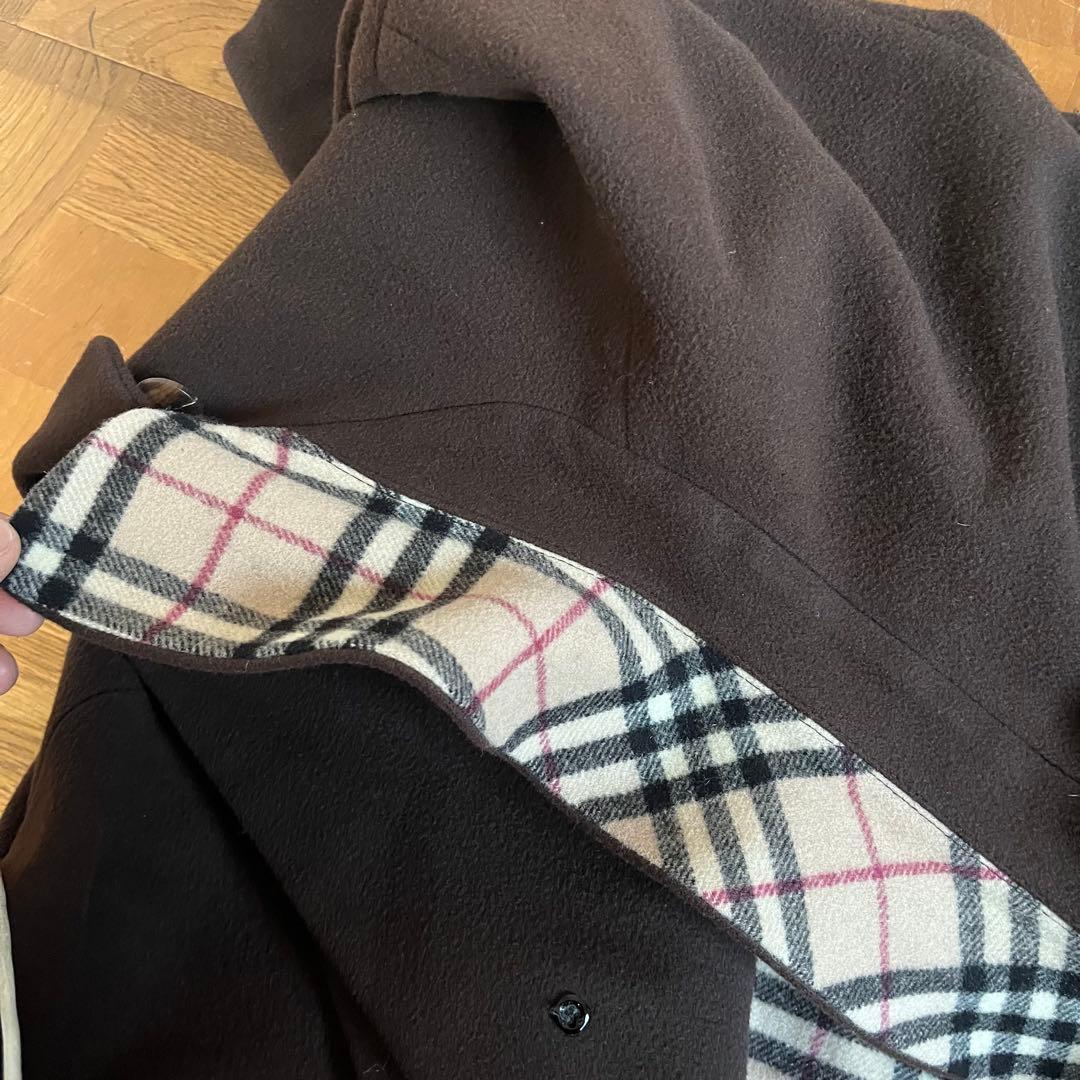 burberry london ダークブラウン ステンカラーコートLサイズ