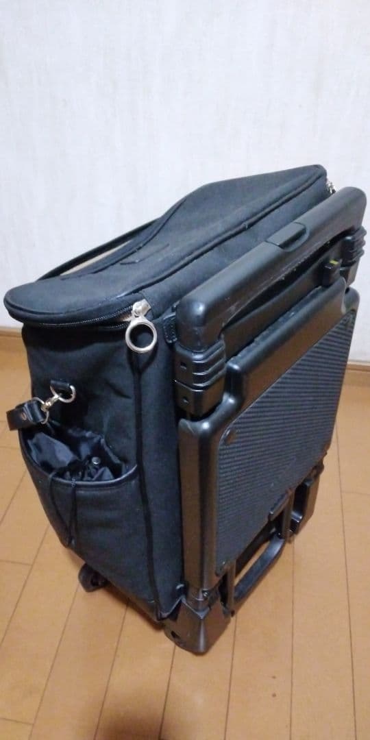 スワニー 座面付キャリーバッグカート黒 Lサイズ SWANY 取説付